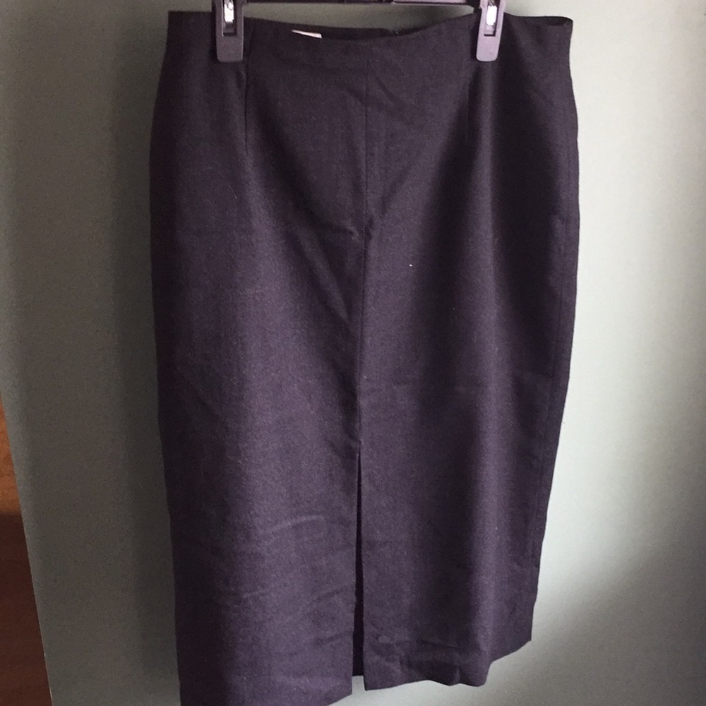 Jones New York Dark grey 100% wool skirt